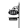 Address America USA Handcrafted Park Place Oval Reflective 911 Home