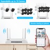 (4-Antennas Enchance) 2-Way Audio & 3K 5.0MP 1944P Outdoor Wireless