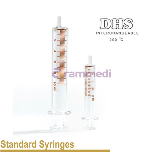 (DHS) Glass Syringe 2cc / (DHS) 유리주사기 (Glass Syringe) 2cc