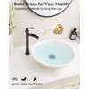Tall Vessel Sink Faucet, Oil Rubbed Bronze Bathroom Faucet Waterfall