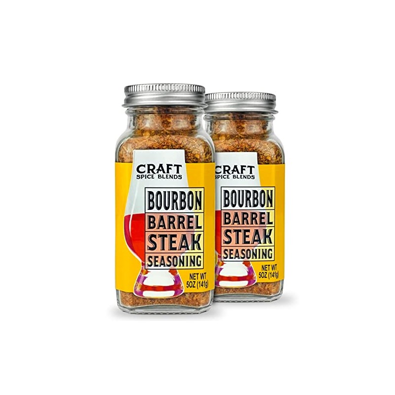 Craft Spice Blends Bourbon Barrel Steak Seasoning 5 Ounce (Pack