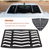 Camoo 3pcs Rear & Side Window Louvers Sun Shade Scoop