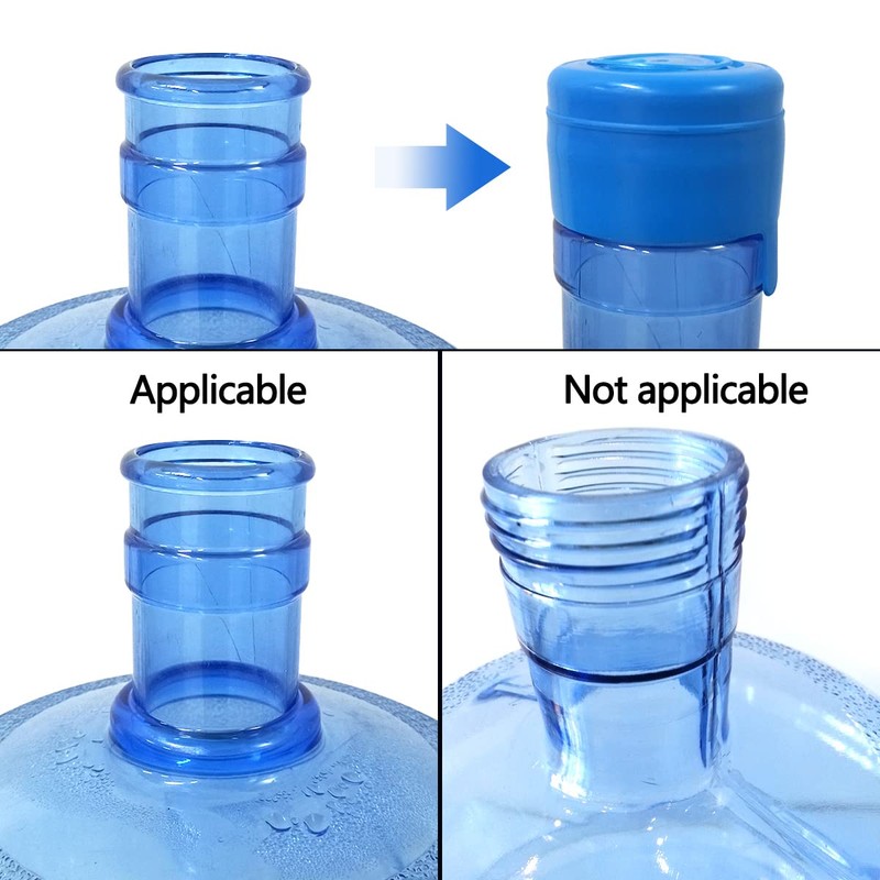 yuntop 10PCS 55mm 3 and 5 Gallon Non-Spill Caps, Reusable