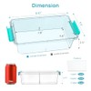 Vtopmart - Caja de lápices apilable transparente de 1.5 cuartos