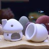 PENCK Aquarium Ceramic Jar Ornaments, Cute Betta Hideout Caves Fish