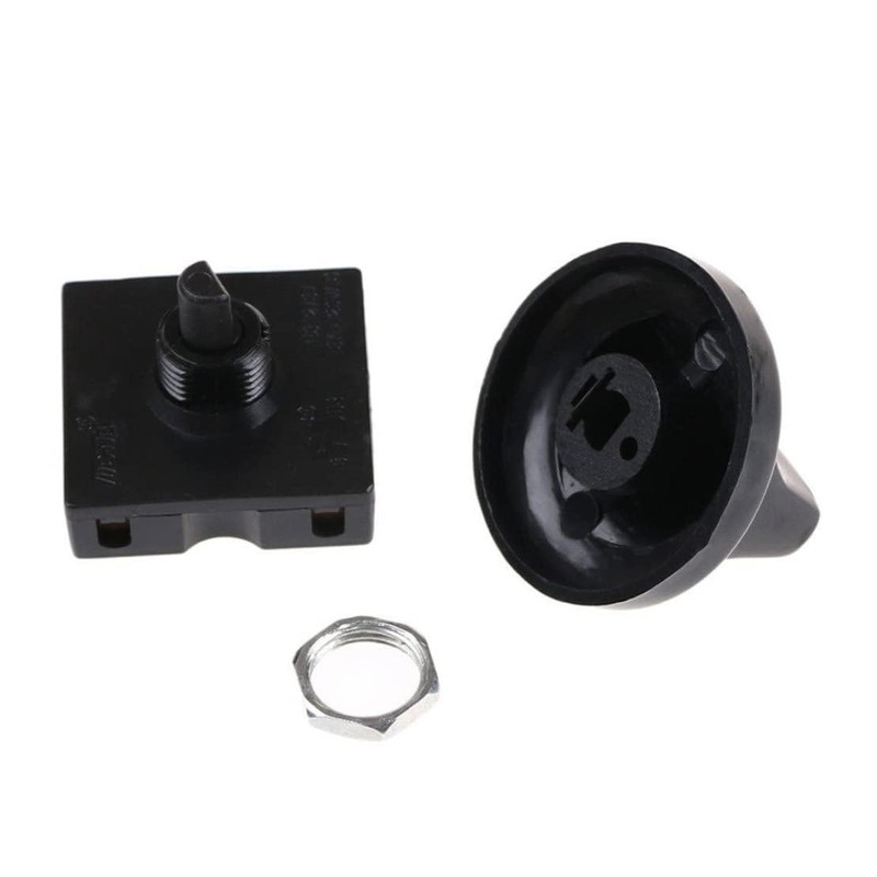 Fan Rotary Switch 4-Position 3-Speed Selector Switch Governor with Knob