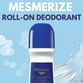 Avon Mesmerize Roll-On Antiperspirant Deodorant, 2.6 fl oz–Fresh Scent (6-Pack)