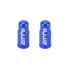 X AUTOHAUX 2pcs Tire Valve Caps Dust Covers for Bicycle Road Bike MTB Blue