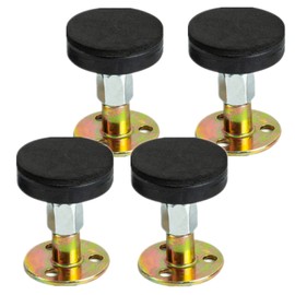 4 Pieces Adjustable Bed Frame Bed Frame Anti-shake Tool Headboard Stopper Telescopic Support for Bed Cabinet Sofa Room Wall (47-64mm)