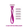 BIC Soleil Clic, Rastrillo Mujer, Triple hoja de Acero inoxidable,