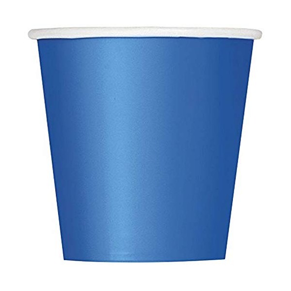 Unique Party 31466 - 9oz Royal Blue Paper Cups, Pack of 8