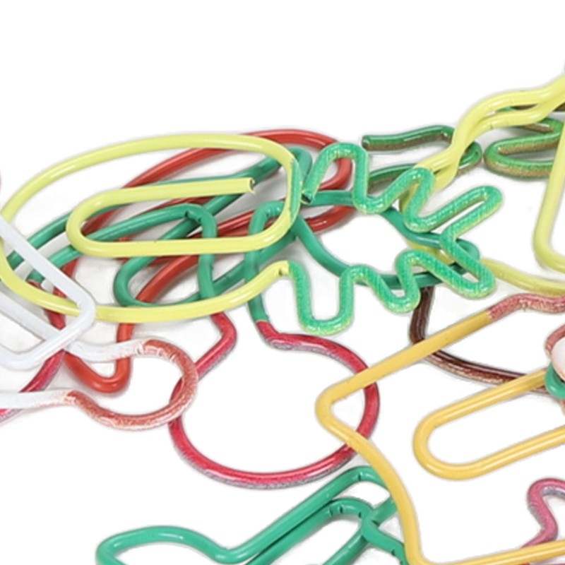 100PCS Set Marking Document Organizing Clip Multiple Cute Shapes Metal