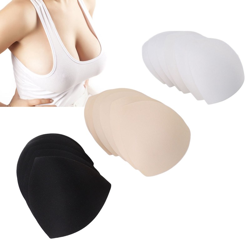 9 Pairs Sports Bra Inserts Triangular Breathable Bra Pads Inserts