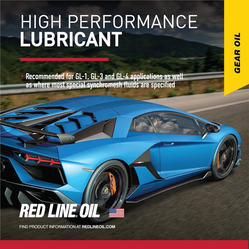 Red Line 50604 MT-LV 70W/75W GL-4 High-Performance Full Synthetic Gear