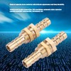 Brass Bulkhead Fitting 2 Pieces Hose Nozzle Brass Bulkhead Fitting