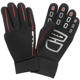 HUUB Unisex Adult Swim Gloves - Black/Red/Grey, Large