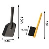 Kingson Fireplace Shovel Black Ash Shovel and Brush, Dustpan Set