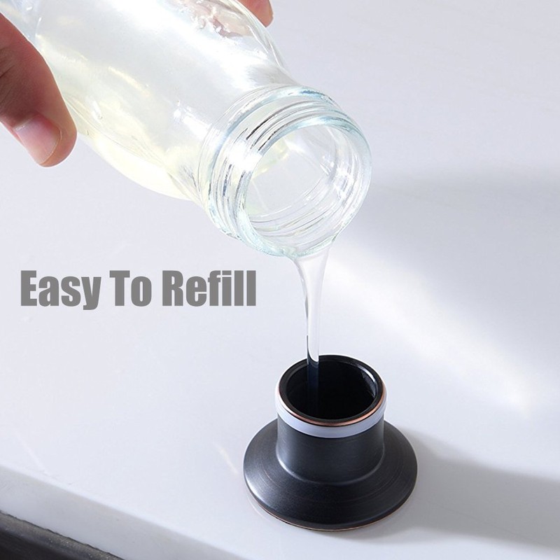 BZOOSIU Modern Stainless Steel Oil Rubbed Bronze Soap Dispenser for