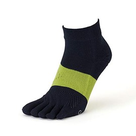 Tabio Racing Run Five Toe Socks, Made in Japan, Running, Marathon, Sports, Non-Slip, nvy, 25.0-27.0 cm