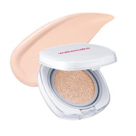 Wakemake Seamless Wear, Cushion Foundation (21N, Vanilla), SPF50+, PA+++, Semi-Matte, Moisturizing, Natural Cover, Adhesive, Durability, Won't Crack, Popular, Korean Cosmetics