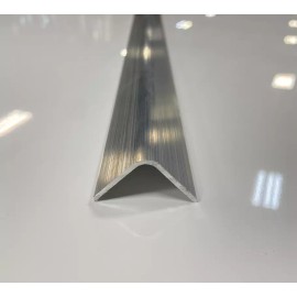 Mr Metal Aluminum 1" x 1" Rounded Corner Aluminum Angle 62" Long - Mill Finish - Trim, 1/16" Thick