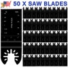 TOAUTO 50pc Oscillating Saw Blades Universal Multi Tool for Cutting