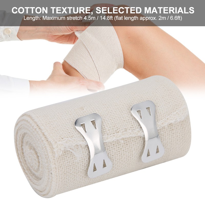 12 Roll 75 x 4500mm Gauze Skin Friendly Bandage Elastic