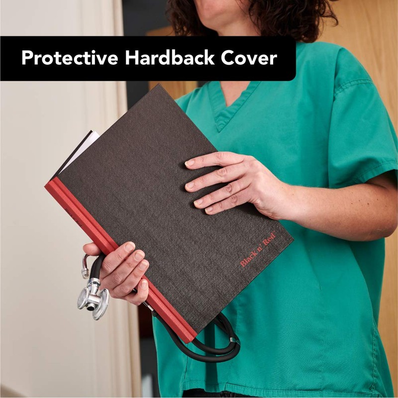 Black n' Red Notebooks, Casebound, Hardcover, 11-3/4" x 8-1/4", Large,