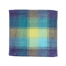 Nishikawa TT45801003 Imabari 5-ply Gauze Towel, Handkerchief Towel, 9.8 x 9.8 inches (25 x 25 cm), Washable, 100% Cotton, Happy Imabari Gauze, Soft, Gentle Texture, Thin, Made in Japan, Blue