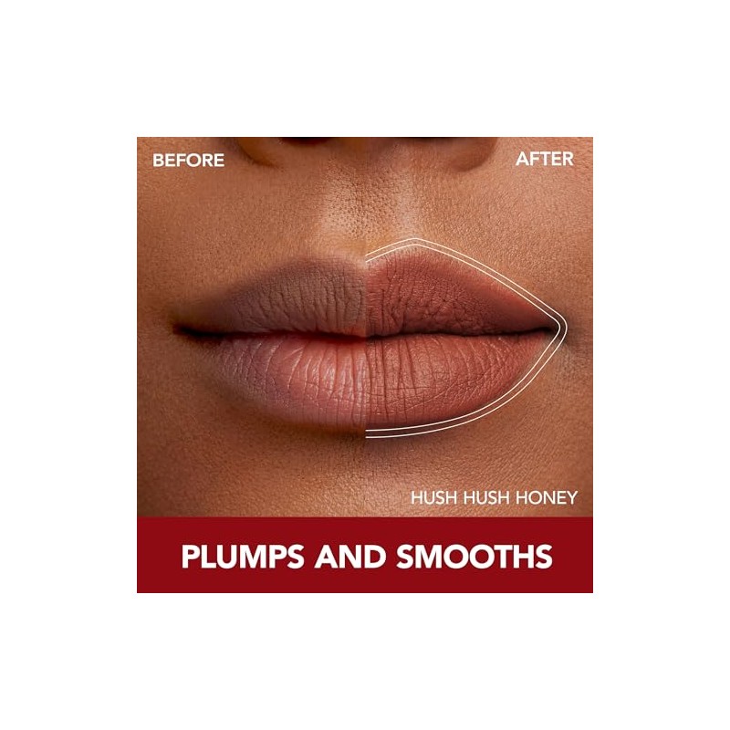 Buxom Labial Líquido Voluminizador Mate, Color Voluminizador Con Vitamina E,