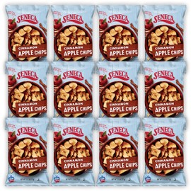 Seneca Cinnamon Apple Chips | Made from Fresh Apples | 100% Red Delicious Apples | Yakima Valley Orchards | Real Cinnamon | Crisped Apple Perfection | Foil Fresh Bag | 2.5 ounce (Pack of 12)