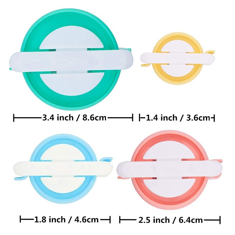 RRigo Pom Pom Maker, 4 Sizes Fluff Ball Weaver Needle