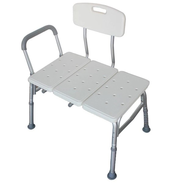 Unbranded 330Lb Capacity Adjustable Gray Bath & Shower Transfer Bench