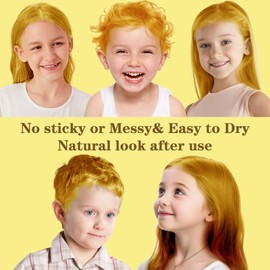 HaiolorPro Blonde Temporary Hair Color Wax, Washable Temporary Hair Dye for Dark Hair, Safe for Kids, Great for Halloween, Cosplay, Parties, and Girls(Blonde,100g)