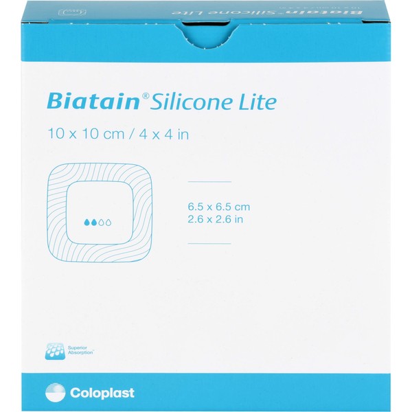 Nicht vorhanden Biatain Silicone Lite Schaumverband 10x10cm, 10 St VER