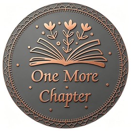 Funny Destiny Flip Coins GO to Bed Decision Coin One More Chapter Double-Sided Decision Coin Flip Coin for Game Book Lover Reader Teenager Men Women Birthday