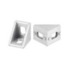 sourcing map 16Pcs Inside Corner Bracket Gusset, 20x20x17mm 2020 Angle