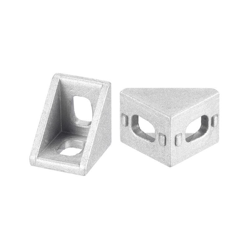 sourcing map 16Pcs Inside Corner Bracket Gusset, 20x20x17mm 2020 Angle