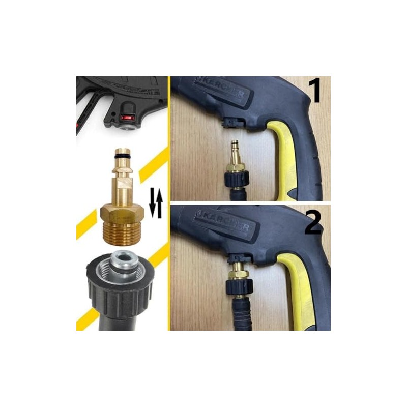 Xinjincang M22 Adapter High Pressure Washer Hose Adapter Pressure Pipe