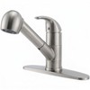 Comllen Commercial Pull Out Kitchen Faucet Brushed Nickel, Stainless Steel