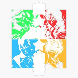 Demon Hunters (Color) Bumper Sticker Window Water Bottle Decal 5"