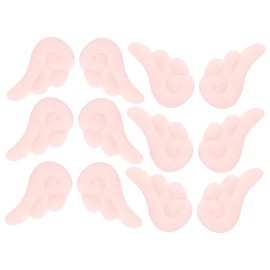 WOONEKY 6 Pairs Angel Wings Hair Clamps Girls Hair Accessories for Women Soft Pink Elegant Hair Clips