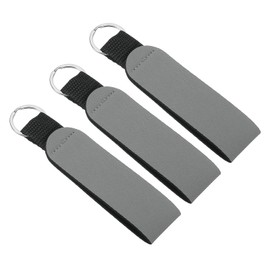 PATIKIL Floating Neoprene Keychain, 3 Pack Waterproof Buoyancy Keyring Sublimation Floating Keychain for Outdoor Water Sports, Grey, gray