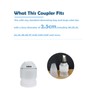 Large Piping Nozzle Coupler, Coupler for Piping Bags, Icing Coupler