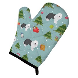 Caroline's Treasures BB4969OVMT Christmas Old English Sheepdog Oven Mitt, Large, multicolor