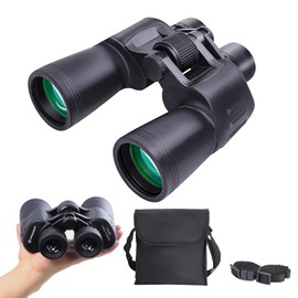 BRESSER 10x50 Binoculars for Adults High Powered with HD Optical System, Non-Slip Grip, Waterproof, Shockproof, Low Light Vision for Bird Watching Hunting Football Games Travel Stargazing Cruise