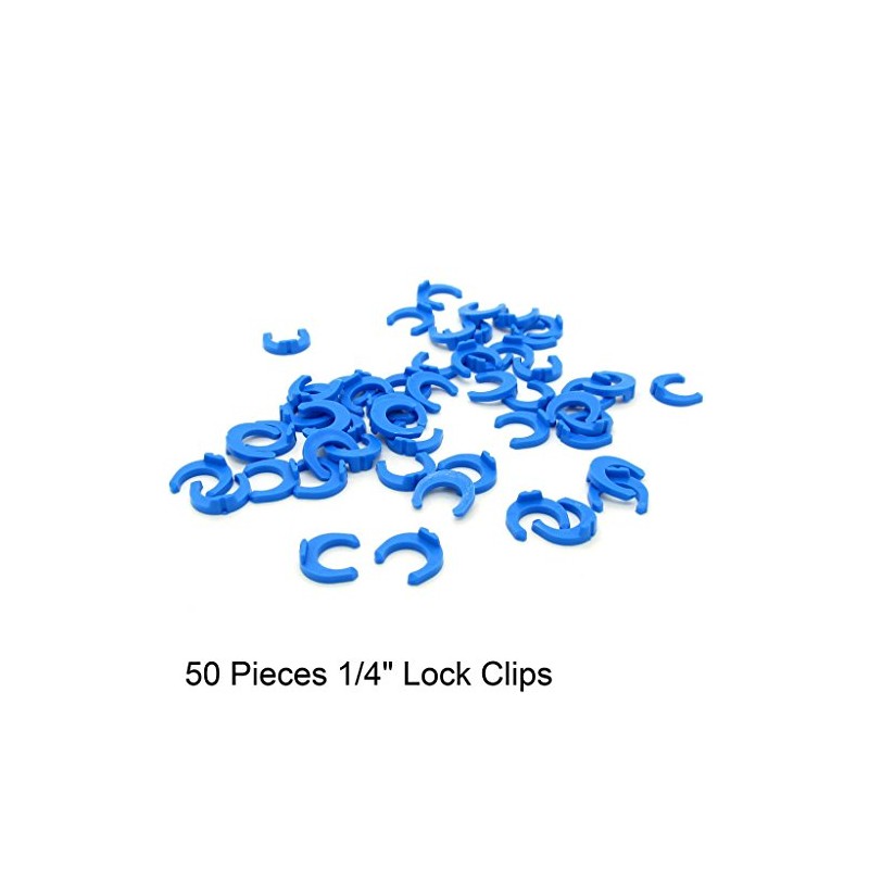 50 PCS 1/4 inch Locking Clips for RO Reverse Osmosis