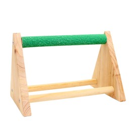 POPETPOP Bird Stand Rack - Chicken Perch Chicken Wood Stand Chicken Toy for Hens Handmade Chicken Swing Bird Perch Stand Toy for Parrot Hens Macaw