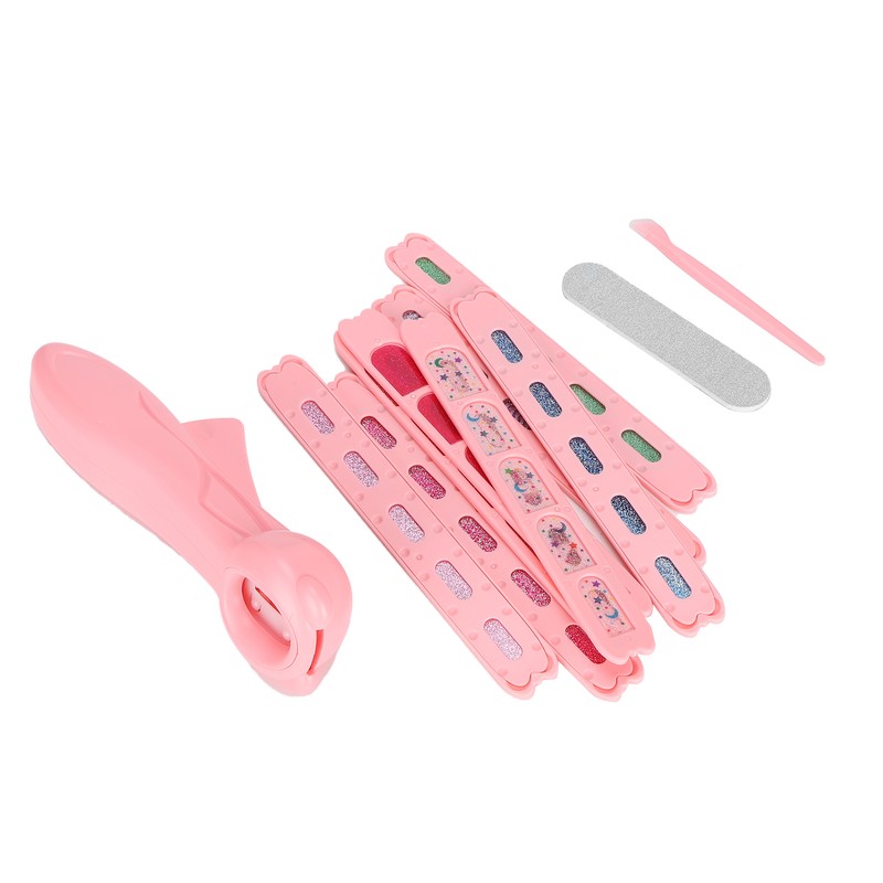 Nail Stamper Machine Set Nail File Nail Glitter Stickers Children