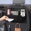 FURSATO 5in1 Car Back Seat Organizer, Leather Durable Car Tissue
